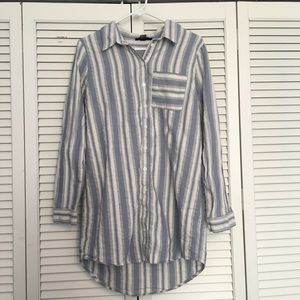 Stripped Long Sleeve Dress